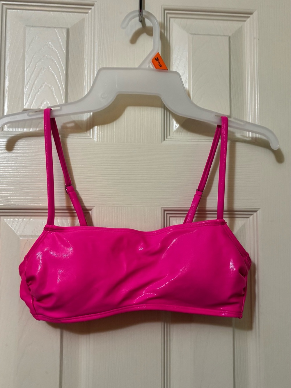 Xhilaration Shiny Hot Pink Bandeau Bralette